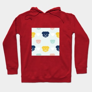 Colorful Puppy Dog Pattern Hoodie